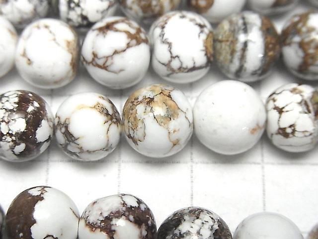 [Video] Wild Horse Round 10mm half or 1strand beads (approx. 7 inches/18 cm)