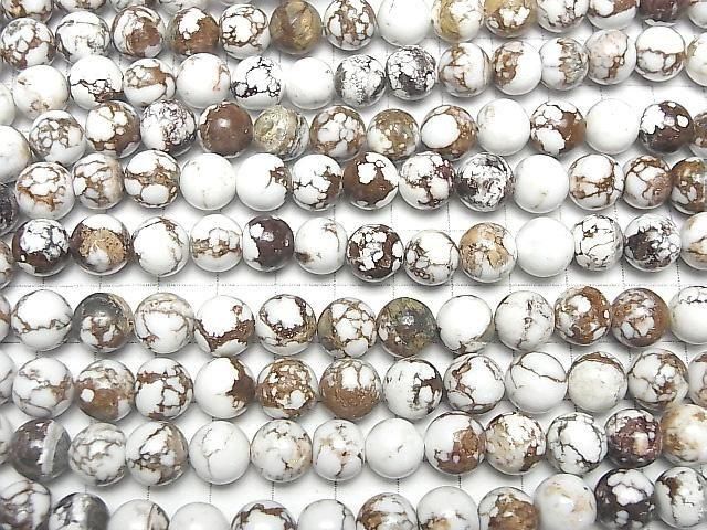 [Video] Wild Horse Round 10mm half or 1strand beads (approx. 7 inches/18 cm)