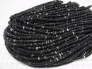 [Video] Black Agate Rondelle 6x6x2mm 1strand beads (approx. 15 inches/36 cm)