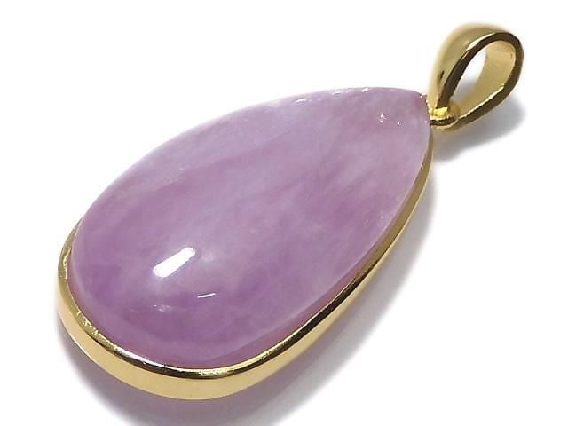 [Video][One of a kind] Nigerian Kunzite AAA- Pendant 18KGP NO.48