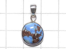 [Video][One of a kind] Kazakhstan Golden Hill Turquoise Pendant Silver925 NO.21