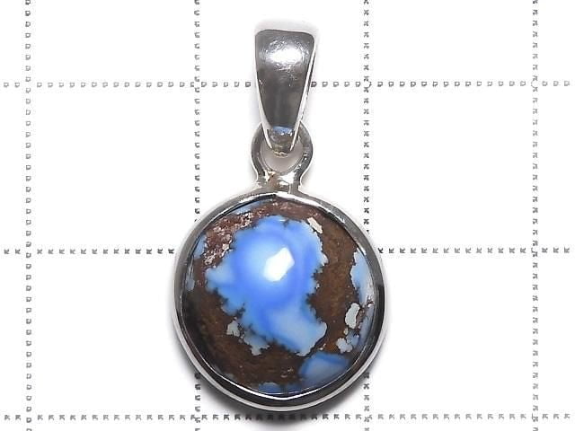 [Video][One of a kind] Kazakhstan Golden Hill Turquoise Pendant Silver925 NO.23