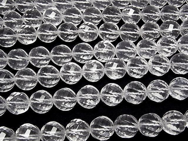 [Video] Crystal AAA Twist 72 Faceted Round 14mm 1/4 or 1 Strand Beads (approx. 15 inches/36 cm)