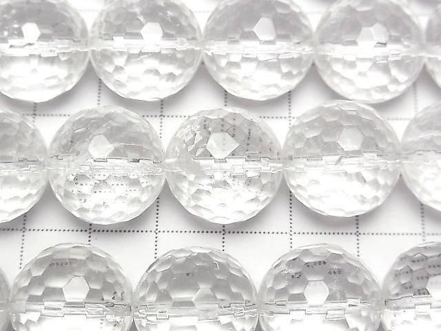[Video] Crystal AA++ 128 Faceted Round 18mm 1/4 or 1 Strand Beads (approx. 15 inches/36 cm)