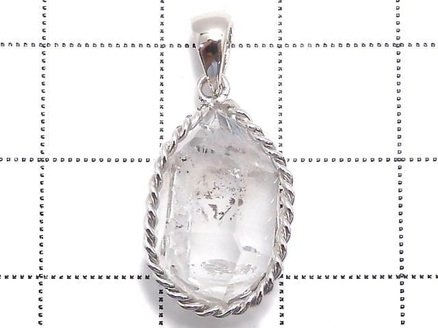 [Video][One of a kind] NYHerkimer Diamond Pendant Silver925 NO.29