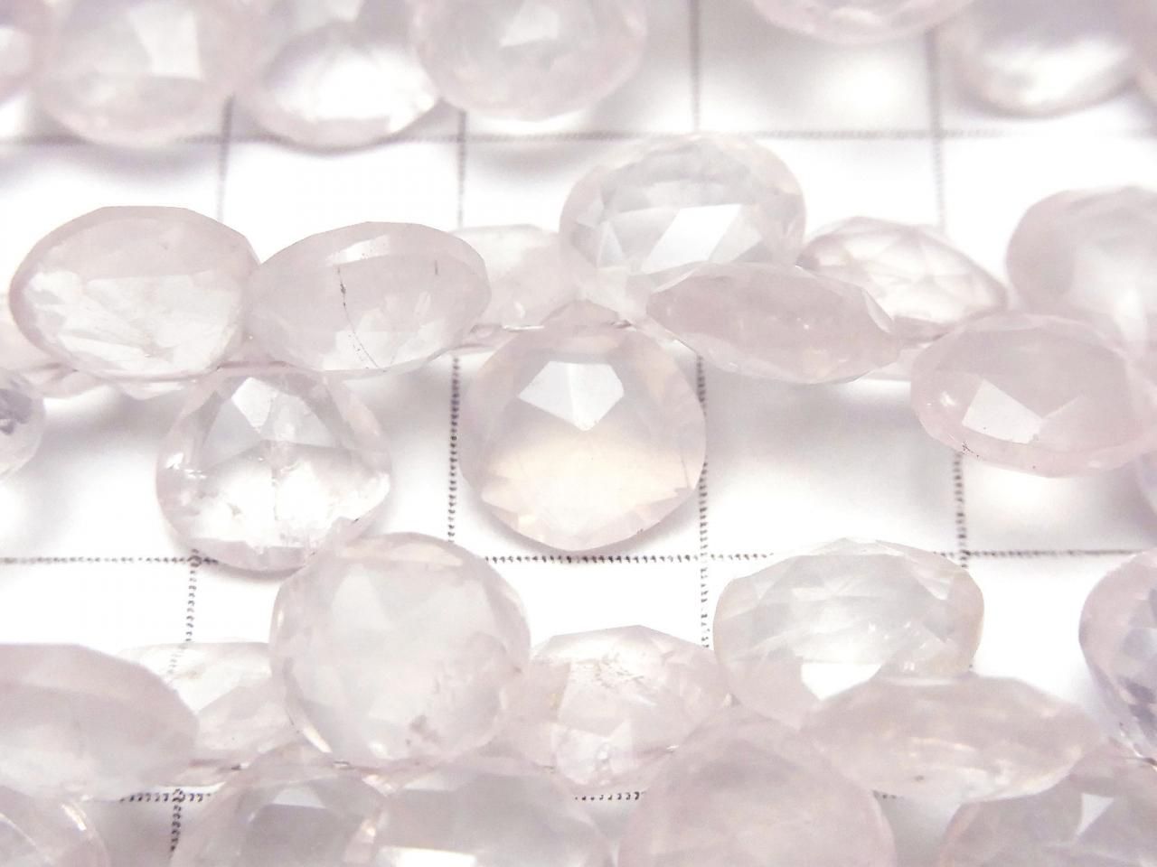 Perles 1 rangs en Quartz Rose AA++ Châtaigne Facettée Briolette de haute qualité (environ 5 pouces/13 cm)