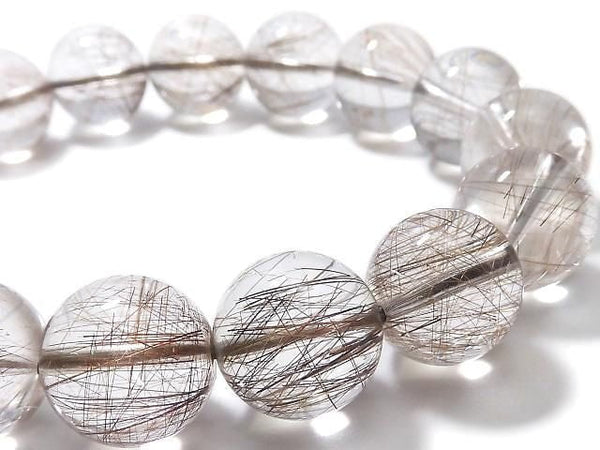 [Video][One of a kind] Multicolor Rutilated Quartz AAA Round 13mm Bracelet NO.42