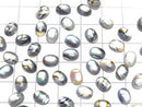 [Video] Abalone Shell x Crystal AAA Oval Cabochon 8x6mm 3pcs