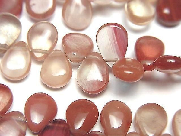 [Video]High Quality Andesine AAA- Pear shape (Smooth) half or 1strand beads (aprx.7inch/18cm)
