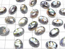 [Video] Abalone Shell x Crystal AAA Oval Cabochon 14x10mm 1pc