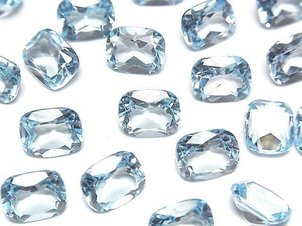 [Video] High Quality Sky Blue Topaz AAA Loose Stone Rectangle Faceted 10x8mm 1pc
