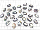 [Video] Abalone Shell x Crystal AAA Oval Cabochon 18x13mm 1pc