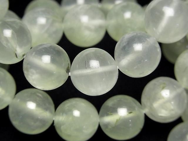 [Video] Prehnite AA++ Round 12mm Bracelet