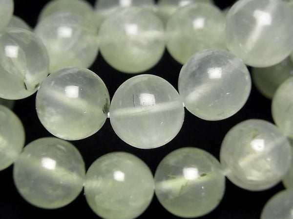 [Video] Prehnite AA++ Round 12mm Bracelet