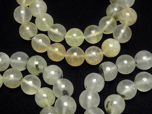 [Video] Prehnite AA+ Round 12mm Bracelet