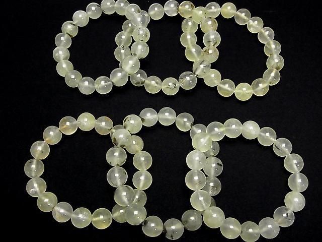[Video] Prehnite AA+ Round 12mm Bracelet