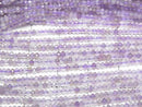 [Video]High Quality! Amethyst AA Faceted Button Rondelle 2x2x1mm 1strand beads (aprx.15inch/37cm)