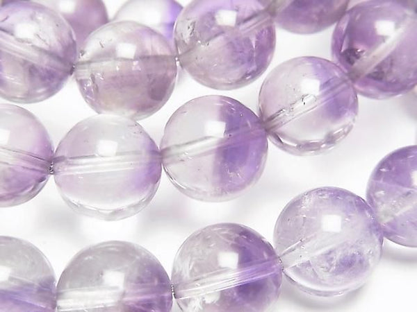 [Video] Amethyst x Crystal AA++ Round 10mm Bracelet