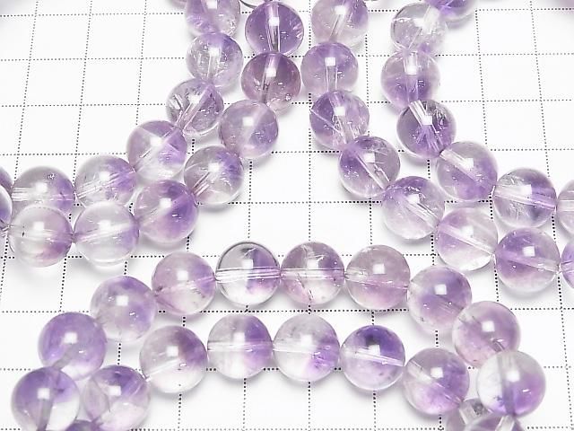 [Video] Amethyst x Crystal AA++ Round 10mm Bracelet