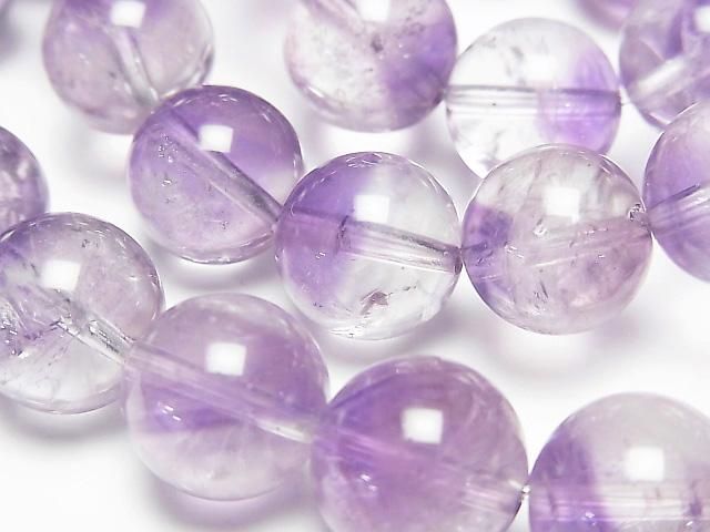 [Video] Amethyst x Crystal AA++ Round 12mm Bracelet