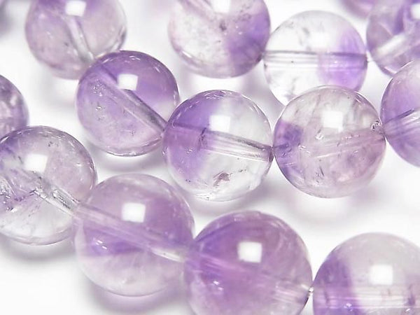 [Video] Amethyst x Crystal AA++ Round 12mm Bracelet