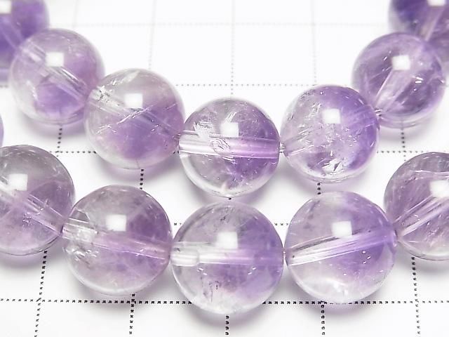 [Video] Amethyst x Crystal AA++ Round 12mm Bracelet