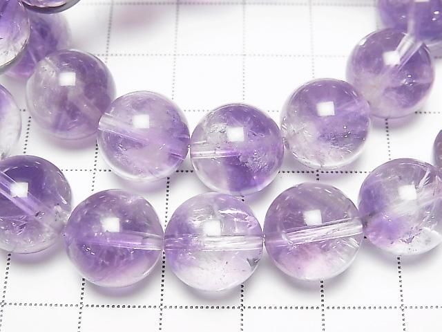 [Video] Amethyst x Crystal AA++ Round 13mm Bracelet