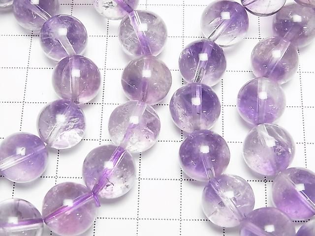 [Video] Amethyst x Crystal AA++ Round 13mm Bracelet