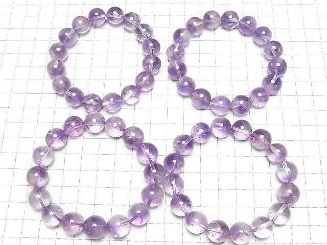 [Video] Amethyst x Crystal AA++ Round 13mm Bracelet