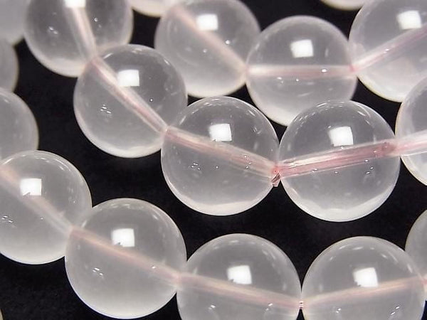 [Video] Mozambique Rose Quartz AAA- Round 11mm Bracelet