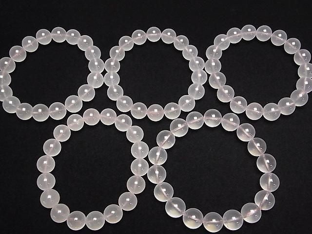 [Video] Mozambique Rose Quartz AAA- Round 11mm Bracelet