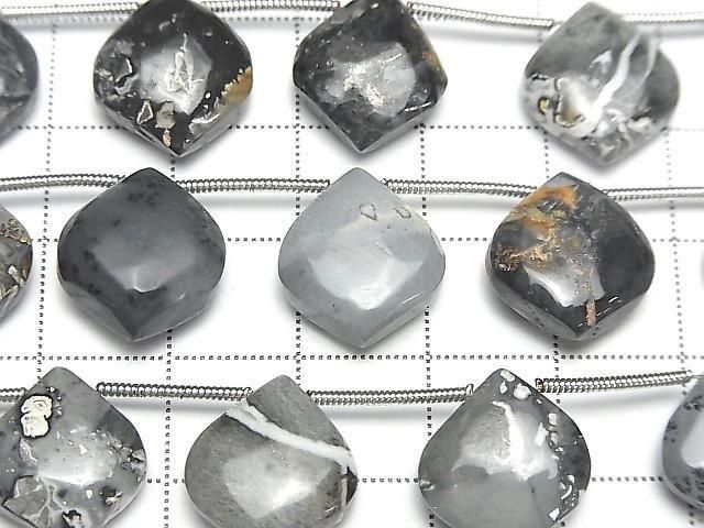 [Video] Maligno Jasper Pear Shape (Smooth) 1 Strand (8 Pieces)