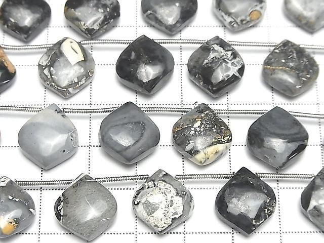 [Video] Maligno Jasper Pear Shape (Smooth) 1 Strand (8 Pieces)
