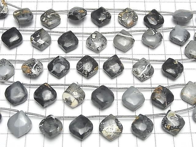 [Video] Maligno Jasper Pear Shape (Smooth) 1 Strand (8 Pieces)