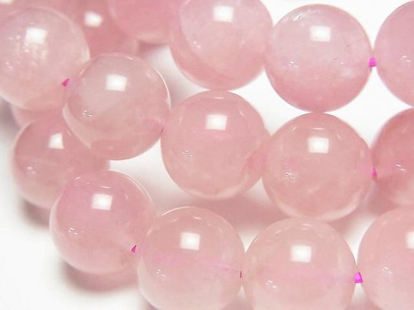 [Video] Deep Rose Quartz AA+ Round 11mm Bracelet