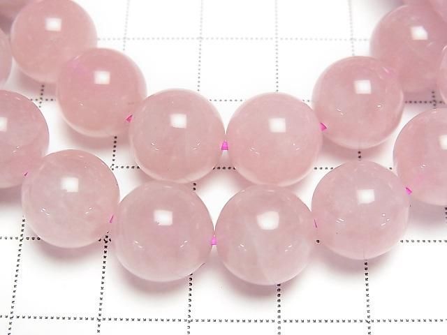 [Video] Deep Rose Quartz AA+ Round 11mm Bracelet