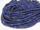 [Video] Lapislazuli AA++ Rondelle 8.5x8.5x4.5mm half or 1strand beads (aprx.15inch/36cm)