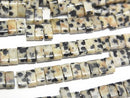 [Video] Dalmatian Jasper 2-Hole Rectangle 5x2.5mm 1strand Beads (approx. 15 inches/36 cm)