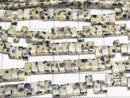 [Video] Dalmatian Jasper 2-Hole Rectangle 5x2.5mm 1strand Beads (approx. 15 inches/36 cm)