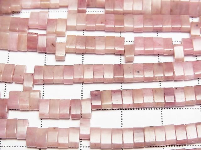 [Video] Siliceous Schist AA 2-Hole Rectangle 5x2.5mm 1strand Beads (approx. 15 inches/37 cm)