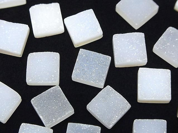[Video] Druzy Agate Square Cabochon 10x10mm 3pcs