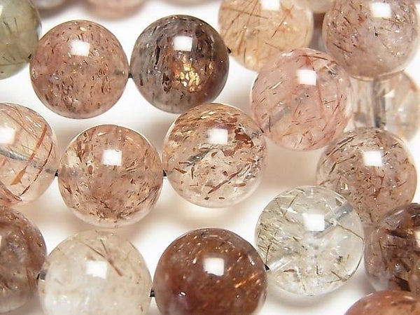 [Video] Mica in Quartz AA++ Round 12mm Bracelet