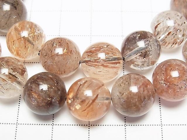 [Video] Mica in Quartz AA++ Round 12mm Bracelet