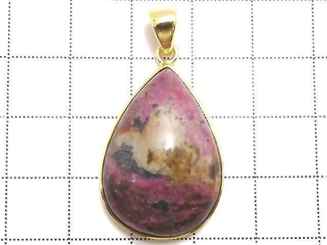 [Video][One of a kind] Cobalt Calcite Pendant 18KGP NO.27