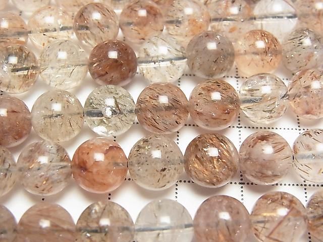 [Video] Mica Quartz AA++ Round 8mm Half or 1 Strand Beads (approx. 14 inches/34 cm)