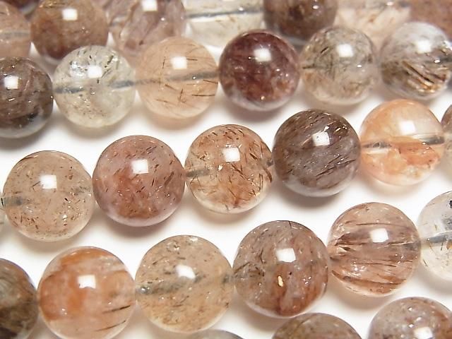 [Video] Mica Quartz AA++ Round 10mm Half or 1 Strand Beads (approx. 14 inches/34 cm)