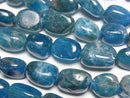 [Video] Blue Apatite AA Square Nugget 1strand beads (approx. 15 inches/36 cm)