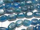 [Video] Blue Apatite AA Square Nugget 1strand beads (approx. 15 inches/36 cm)