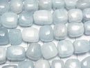 [Video] Aquamarine AA+ Square - Nugget half or 1 strand bead (approx. 15 inches/36 cm)
