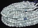 [Video] Aquamarine AA+ Square - Nugget half or 1 strand bead (approx. 15 inches/36 cm)